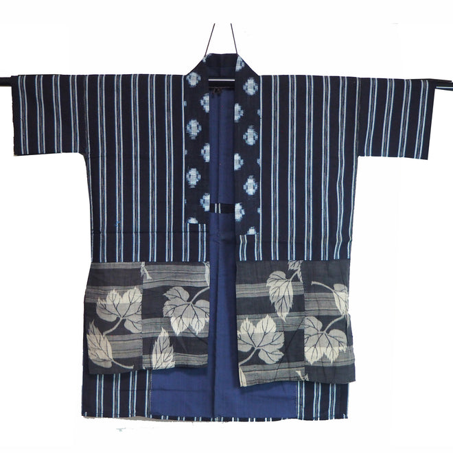 15 &quot;Noragi&quot;  Japanese vintage kimono 　古布　野良着　絣