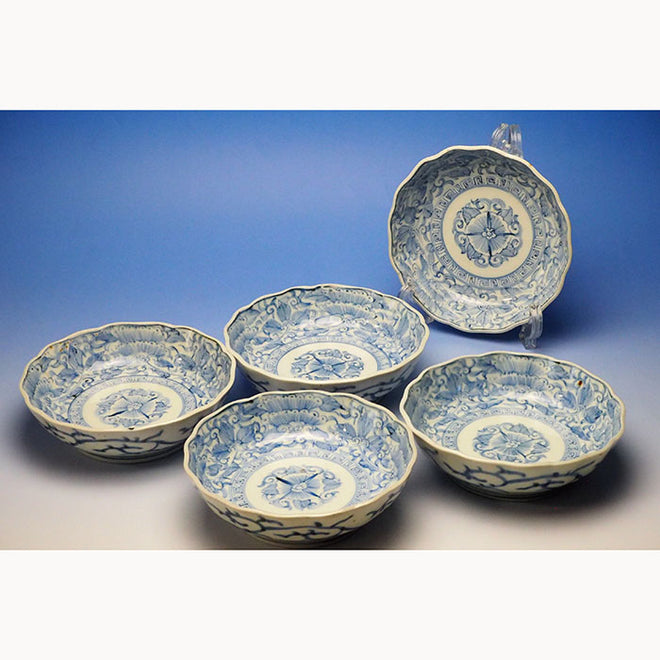 0105　Japanese porcelain &quot;namasuzara&quot;　ナマス皿