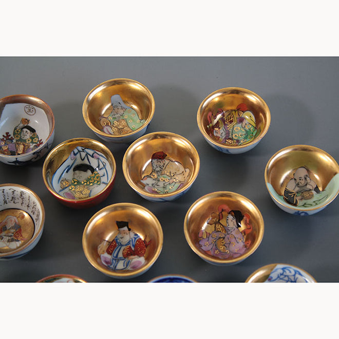 0113　Japanese porcelain &quot;choko and sakazuki&quot;　猪口　盃