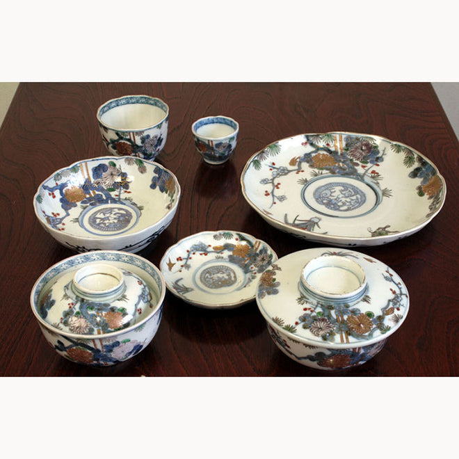 0117　Japanese porcelain &quot;kumimono&quot;　組もの