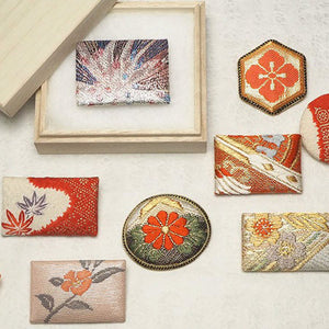 18 brooch made of kimono or obi　着物リメイク　ブローチ