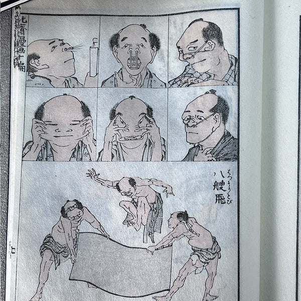 HOKUSAI MANGA THE SKETCHBOOKS OF HOKUSAI<BR> japanese woodblock print　全15冊 <BR>北斎漫画 木版画 芸艸堂出版<BR>浮世絵 版画 <BR>伝統的工芸品 アンティーク 骨董 【中古】<BR> JAPAN japanese antique vintage