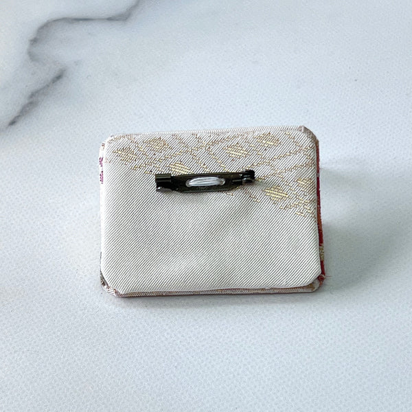 0007　Kimono material as a brooch / Kimono/Obi remake accessories Obi clasp