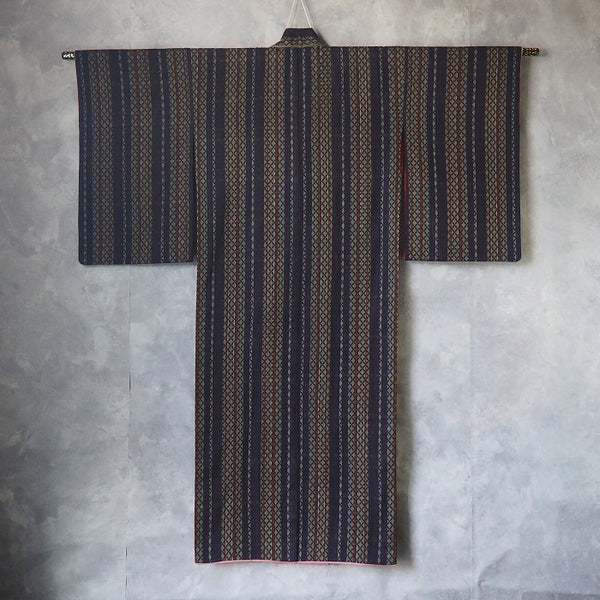 Noragi 0064 Japanese vintage jacket Cotton Indigo dye  Lattice pattern