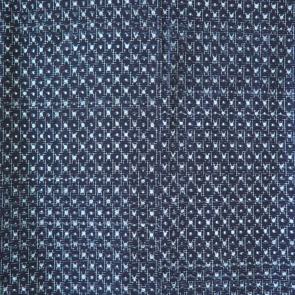 Noragi 0066 Japanese vintage jacket Cotton Indigo dye  Lattice pattern