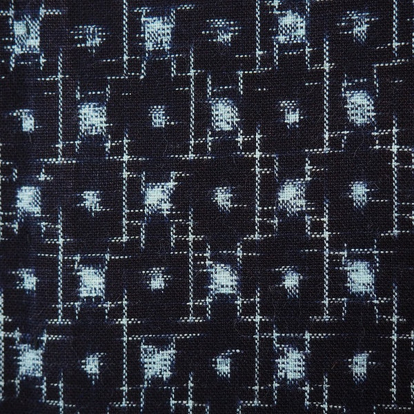 Noragi 0066 Japanese vintage jacket Cotton Indigo dye  Lattice pattern