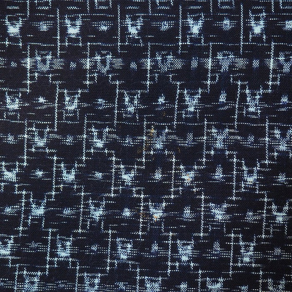 Noragi 0066 Japanese vintage jacket Cotton Indigo dye  Lattice pattern