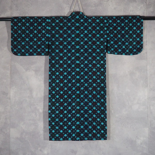 Noragi 0068 Japanese vintage jacket Cotton Indigo dye  Lattice pattern
