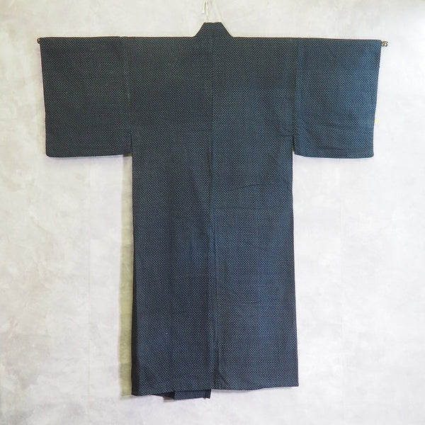Noragi 0069 Japanese vintage jacket Cotton Indigo dye  Lattice pattern