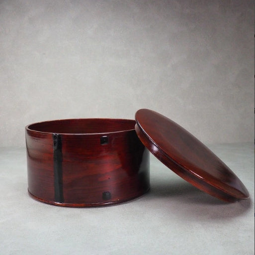 0002 Rice container (magewappa)　/ 02 Japan "Bento box"　重箱 /JAPAN japanese antique vintage lacquerware