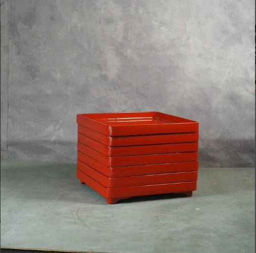 <br>皆朱 御膳 会席膳 6枚組　 Tray 0010<br>漆器 天然木 漆<BR><BR>02 Japan "zen"　膳　JAPAN antique vintage tableware lacquerware try