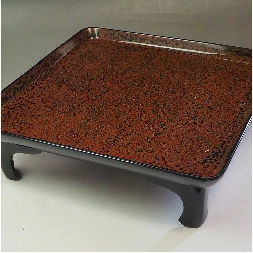 <br>研ぎ出し螺鈿 大膳と小膳組 10組 0812,081 Polished and inlaid mother-of-pearl large and small tray set (10 sets) 0812,081<br>漆器 天然木 漆<BR><BR>02 Japan "zen"　膳　JAPAN antique vintage tableware lacquerware try