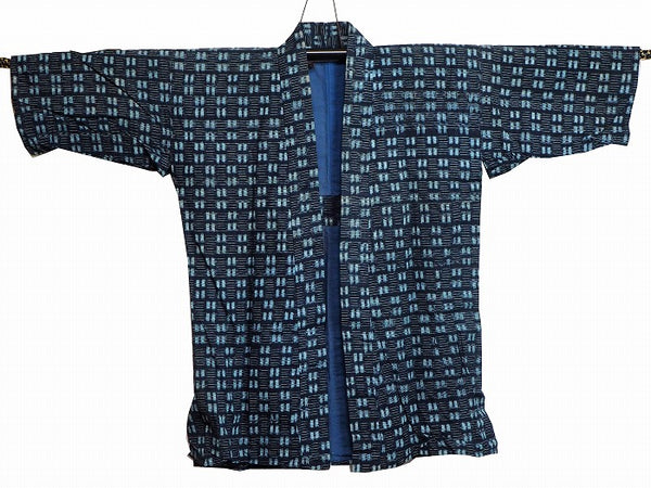 Noragi 0001  Japanese vintage jacket Cotton Indigo dye Kasuri