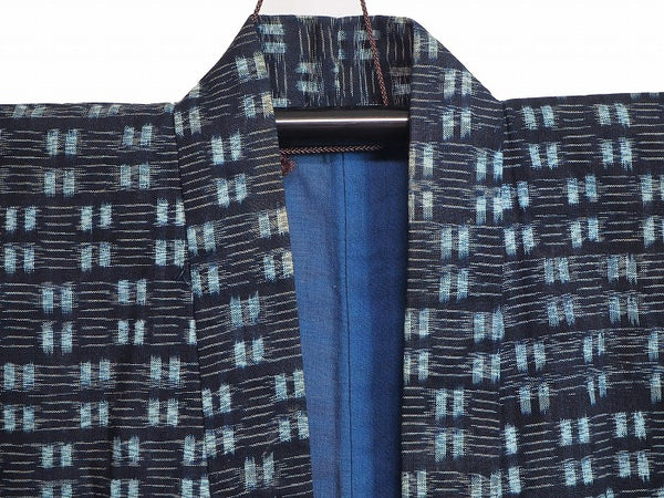 Noragi 0001  Japanese vintage jacket Cotton Indigo dye Kasuri