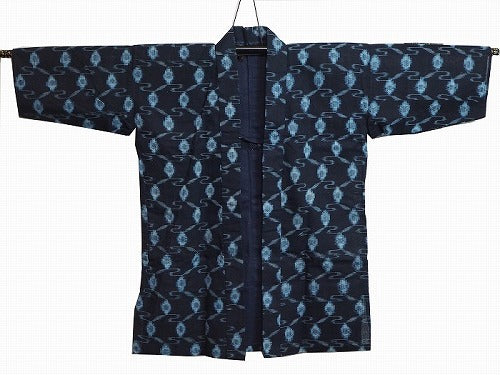 Noragi 0002  Japanese vintage jacket Cotton Indigo dye Kasuri