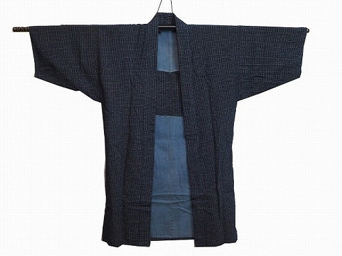 Noragi 0006  Japanese vintage jacket Cotton Indigo dye Kasuri
