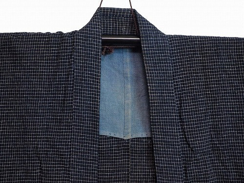 Noragi 0006  Japanese vintage jacket Cotton Indigo dye Kasuri