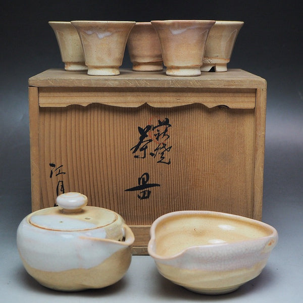 tea set Sencya　0008　Hagiyaki　08 Japanese pottery and porcelain teaware　茶道具　抹茶 煎茶