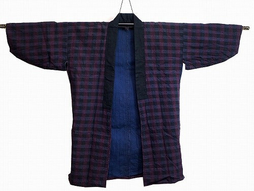 Noragi 0009  Japanese vintage jacket Cotton Indigo dye Kasuri