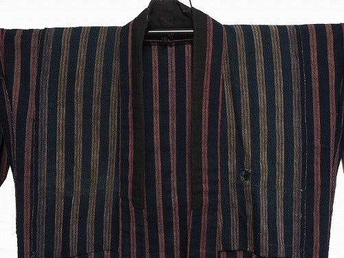 Noragi 0010  Japanese vintage jacket Cotton Indigo dye Kasuri