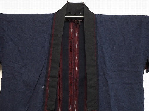 Noragi 0012  Japanese vintage jacket Cotton Indigo dye Kasuri