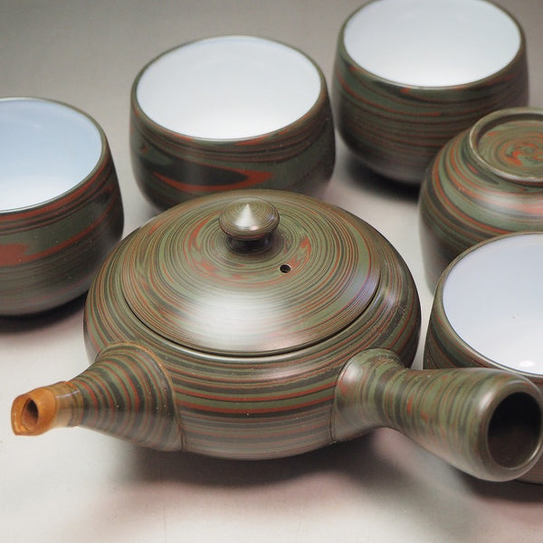 tea set Bancya　0013　08 Japanese pottery and porcelain teaware　茶道具　番茶