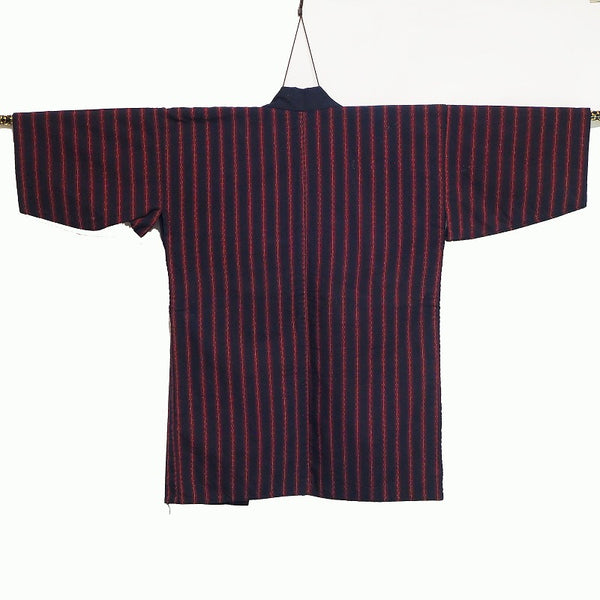 Noragi 0022 Japanese vintage jacket Cotton Indigo dye  stripe pattern