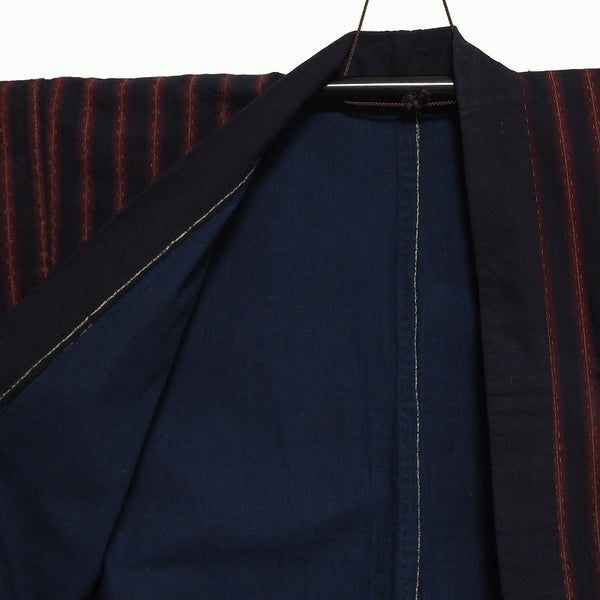 Noragi 0022 Japanese vintage jacket Cotton Indigo dye  stripe pattern