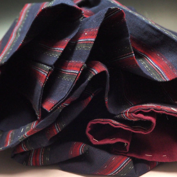 Noragi 0023 Japanese vintage jacket Cotton Indigo dye  stripe pattern