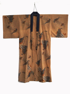 "Juban" 0023 Parent and child turtle pattern　Japanese vintage kimono underwea