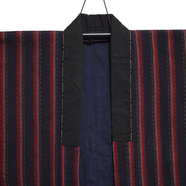 Noragi 0023 Japanese vintage jacket Cotton Indigo dye  stripe pattern
