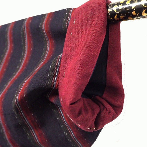 Noragi 0023 Japanese vintage jacket Cotton Indigo dye  stripe pattern