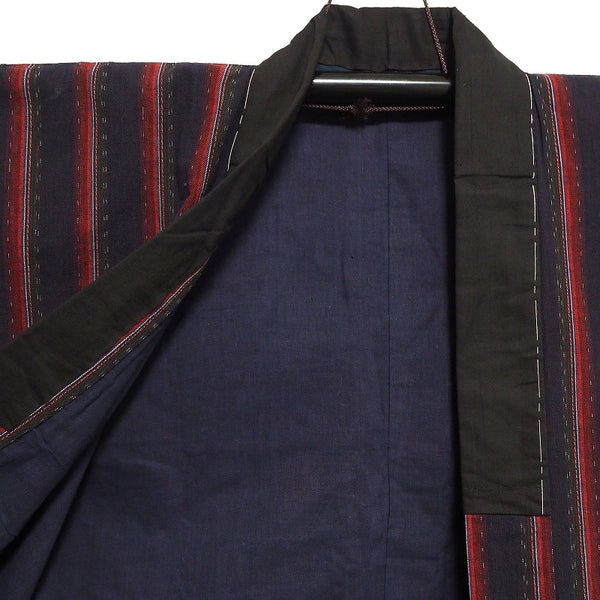 Noragi 0023 Japanese vintage jacket Cotton Indigo dye  stripe pattern