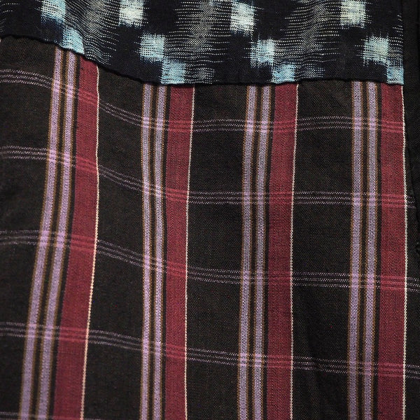 Noragi 0024 Japanese vintage jacket Cotton Indigo dye  Stripe pattern and Kasuri pattern