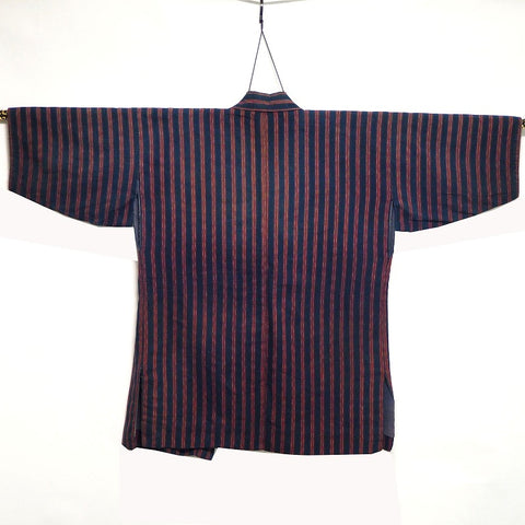 Noragi 0026 Japanese vintage jacket Cotton Indigo dye  Stripe pattern