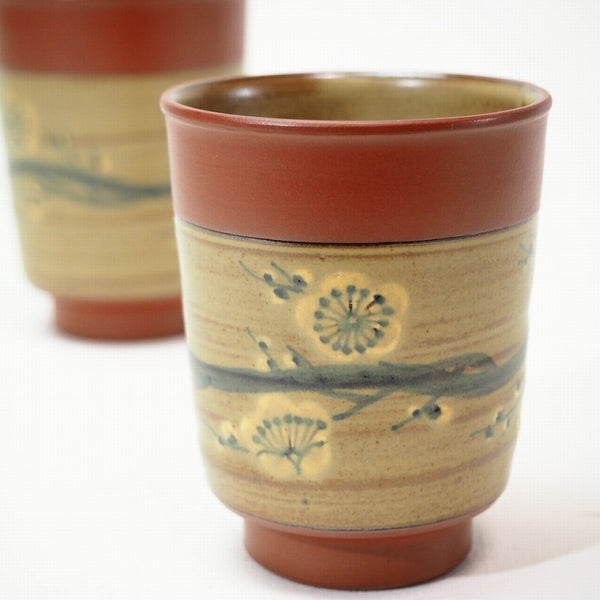 Married couple teacups　0026　Mumyoi ware　08 Japanese pottery and porcelain teaware　茶道具　番茶