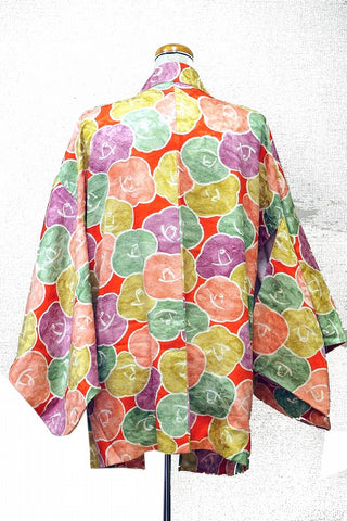 ha0051 haori - haorijJacket -   Japanese vintage jacket silk