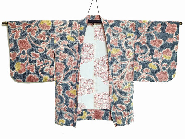 ha0057 haori - haorijJacket -   Japanese vintage jacket silk