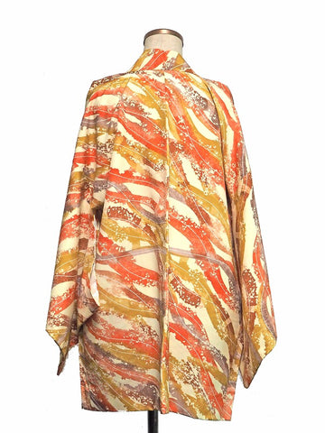 ha0070 haori - haorijJacket -   Japanese vintage jacket silk