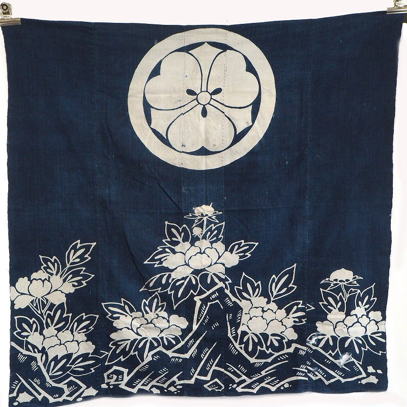 "Furoshiki"  0002 Japanese antique cloth Cotton Indigo dye