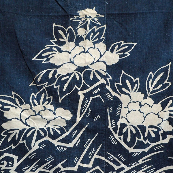 "Furoshiki"  0002 Japanese antique cloth Cotton Indigo dye