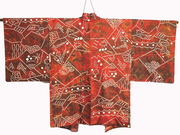 ha0003 haori - haorijJacket -   Japanese vintage jacket silk