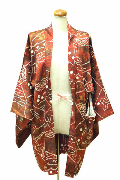 ha0003 haori - haorijJacket -   Japanese vintage jacket silk