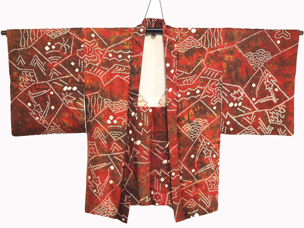 ha0003 haori - haorijJacket -   Japanese vintage jacket silk