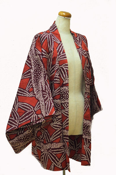 ha0004 haori - haorijJacket -   Japanese vintage jacket silk