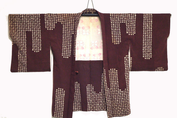 ha0005 haori - haorijJacket -   Japanese vintage jacket silk