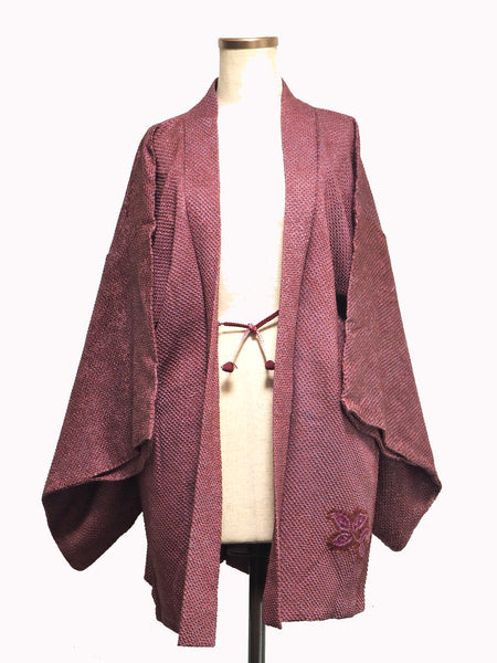 ha0006 haori - haorijJacket -   Japanese vintage jacket silk