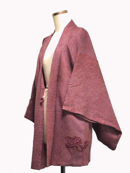 ha0006 haori - haorijJacket -   Japanese vintage jacket silk