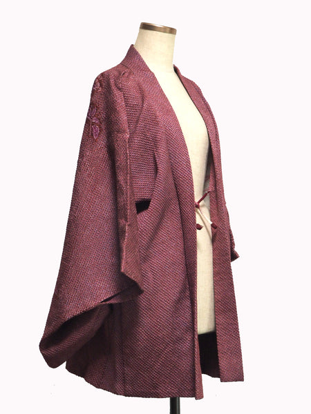 ha0006 haori - haorijJacket -   Japanese vintage jacket silk