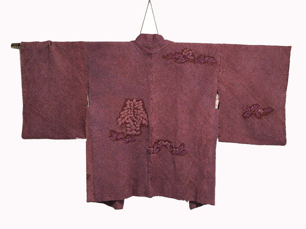 ha0006 haori - haorijJacket -   Japanese vintage jacket silk